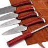 Damascus-Chef-Knife-5-Pieces-beautiful-set