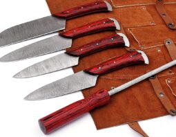 Damascus-Chef-Knife-5-Pieces-beautiful-set