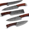 Damascus-Kitchen-Chef-Knife-Set-5-Pieces-Blade