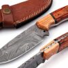 Handmade Damascus Steel Hunting Knife | 9" Fixed Blade