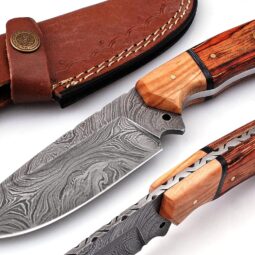 Handmade Damascus Steel Hunting Knife | 9" Fixed Blade